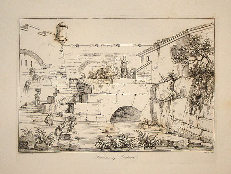 Fountain of Arethusa with papyrus