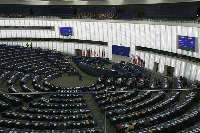 European Parliament hemicycle Louise Weiss building