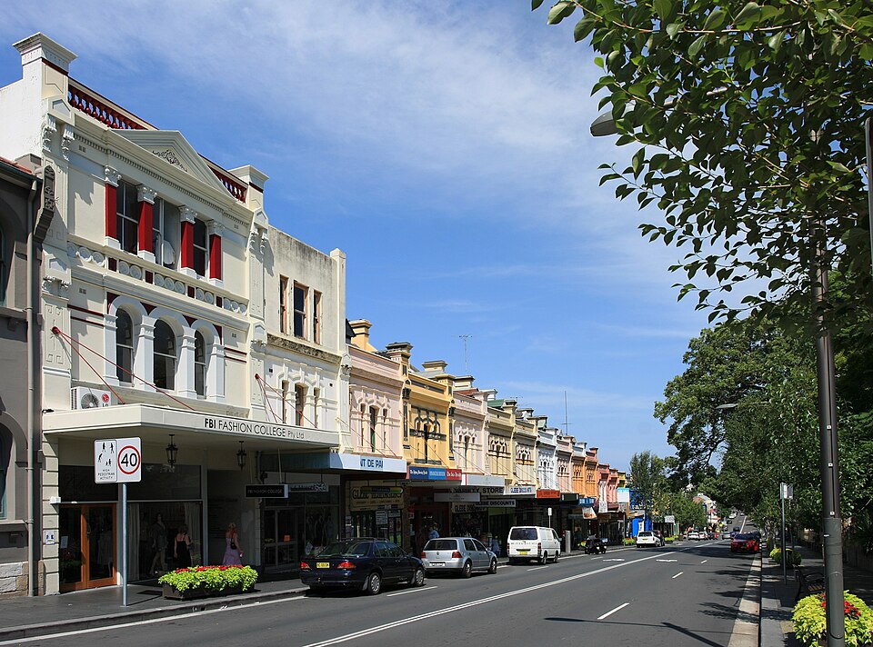 Glebe Point Road and Blackwattle Bay foreshore
