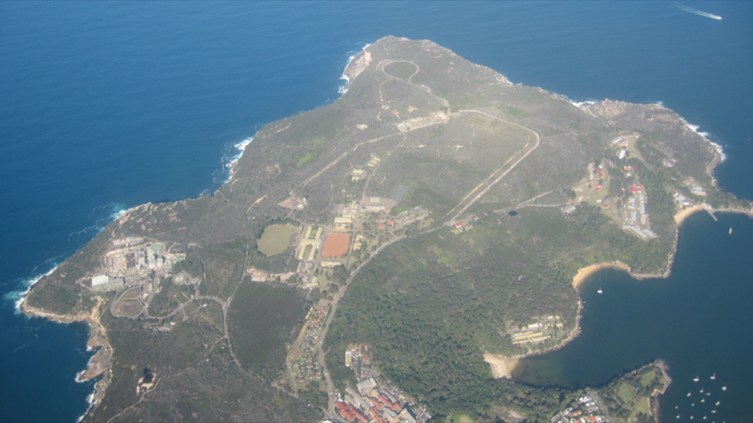 North Head cliffs and Sydney Harbour entrance from above