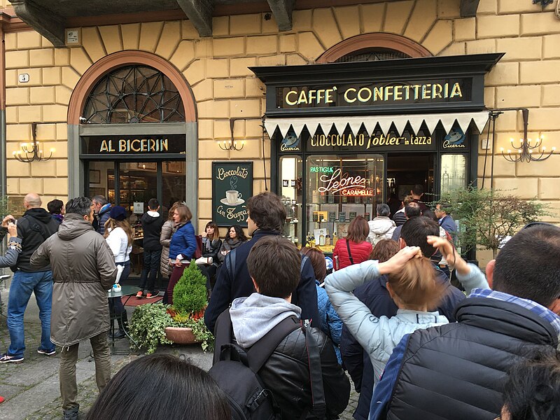 Caffè Al Bicerin exterior at Piazza della Consolata
