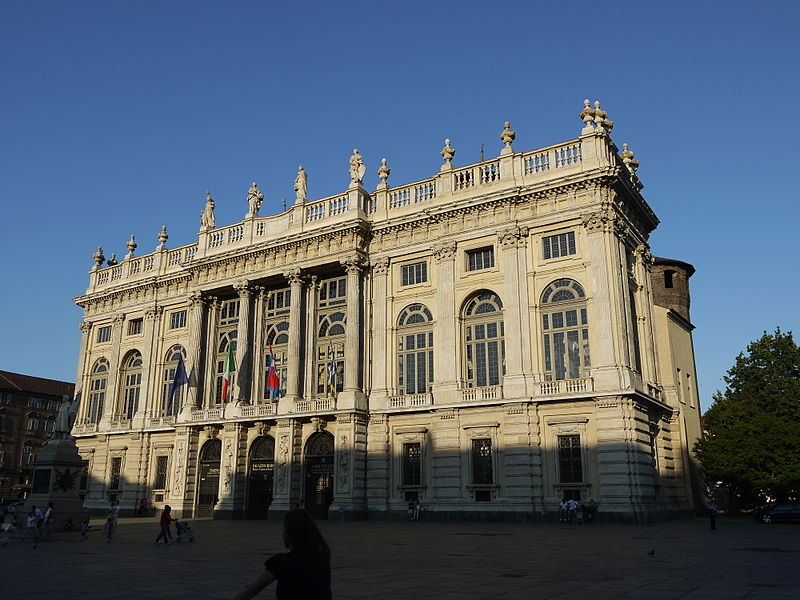 Palazzo Madama baroque façade at Piazza Castello