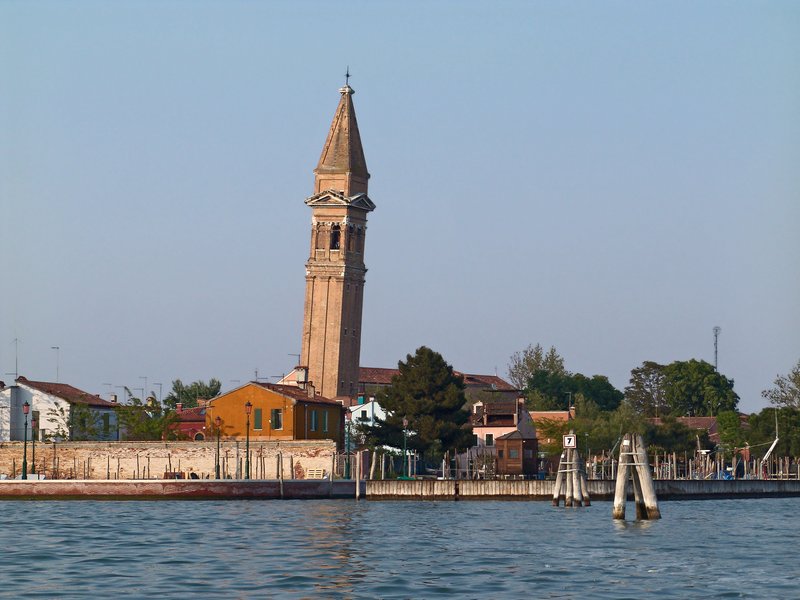 San Martino leaning campanile, Burano