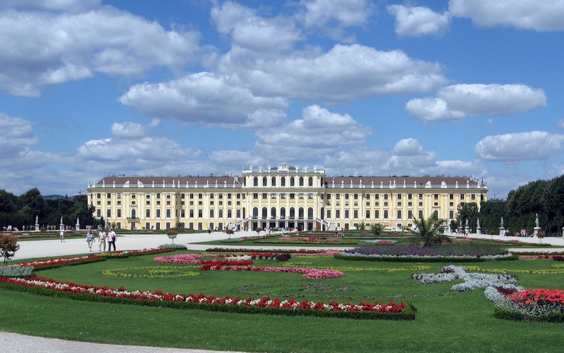 Schönbrunn Palace garden facade