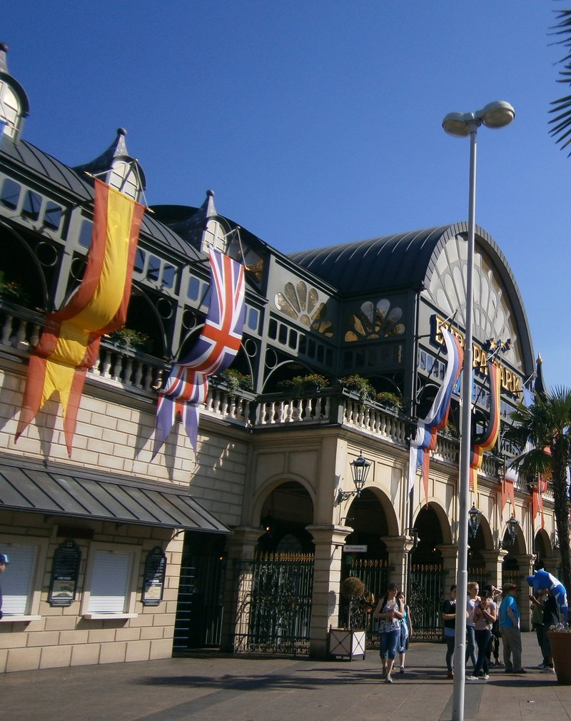 Main entrance of Europa-Park in Rust