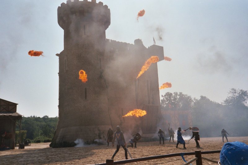 The themed castle grounds at Puy du Fou, Les Epesses, France