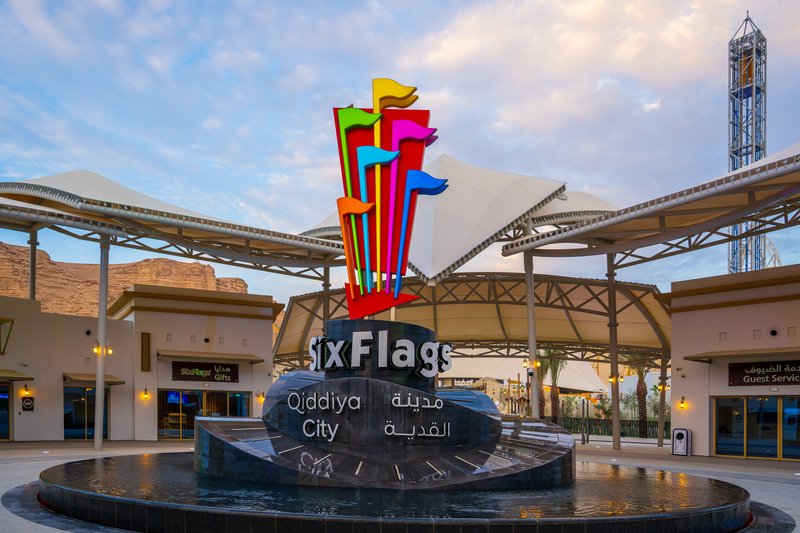 Six Flags Qiddiya theme park near Riyadh, Saudi Arabia