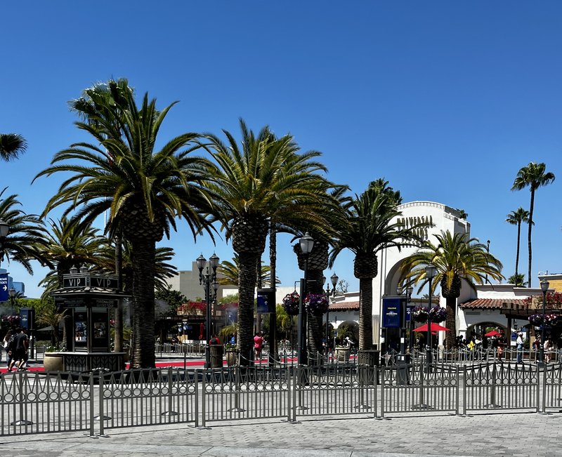 Entrance plaza of Universal Studios Hollywood, Universal City, California