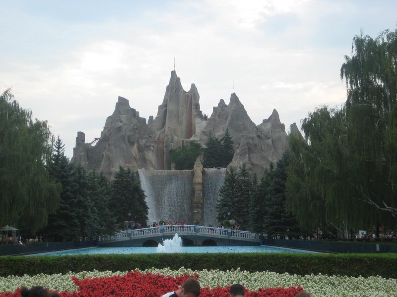 Wonder Mountain, the man-made mountain landmark at Canada's Wonderland