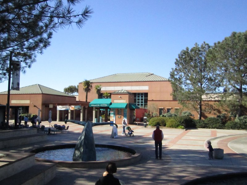 Birch Aquarium at Scripps entrance plaza, La Jolla