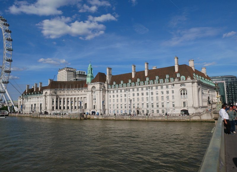 County Hall, South Bank, London, seen from Westminster Bridge
