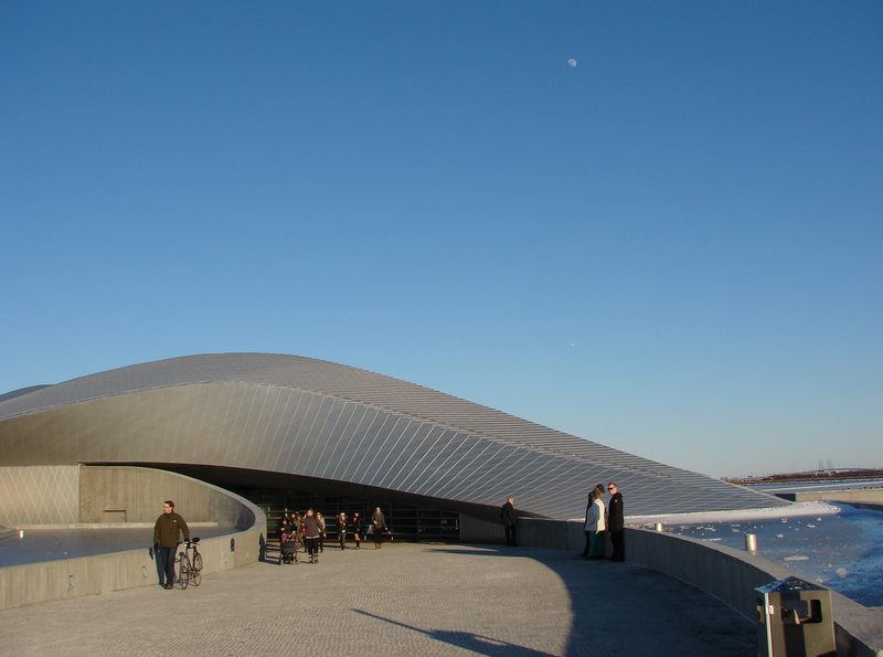 Den Blå Planet aquarium building in Kastrup, Denmark