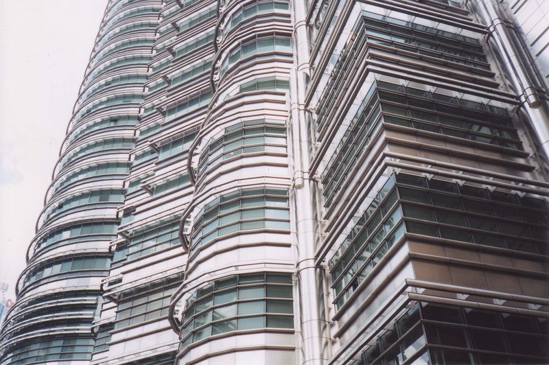 Petronas Twin Towers above Kuala Lumpur City Centre