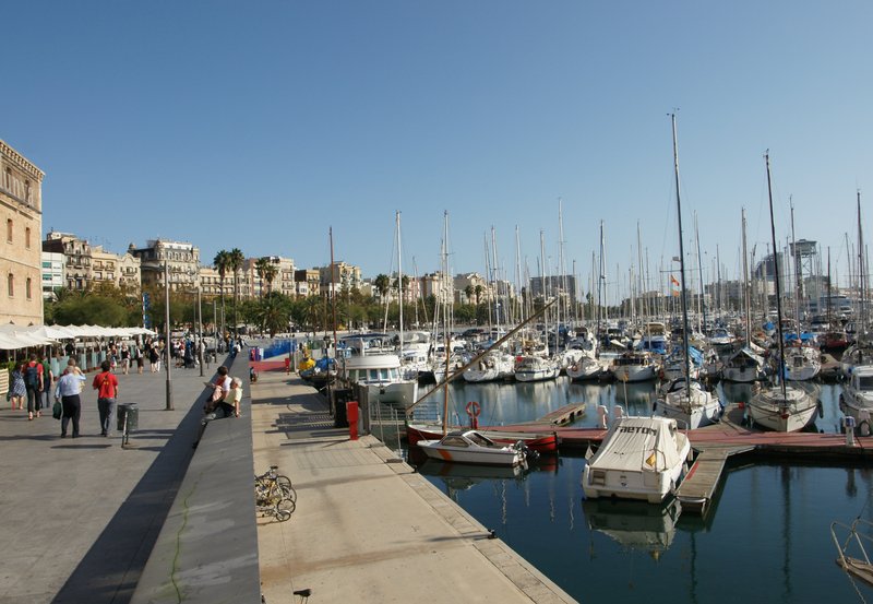 Port Vell marina in Barcelona