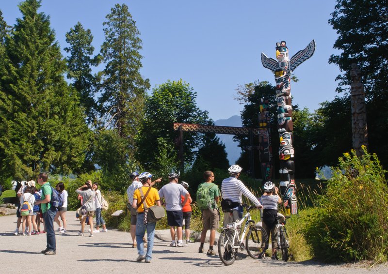 Totem poles in Stanley Park, Vancouver