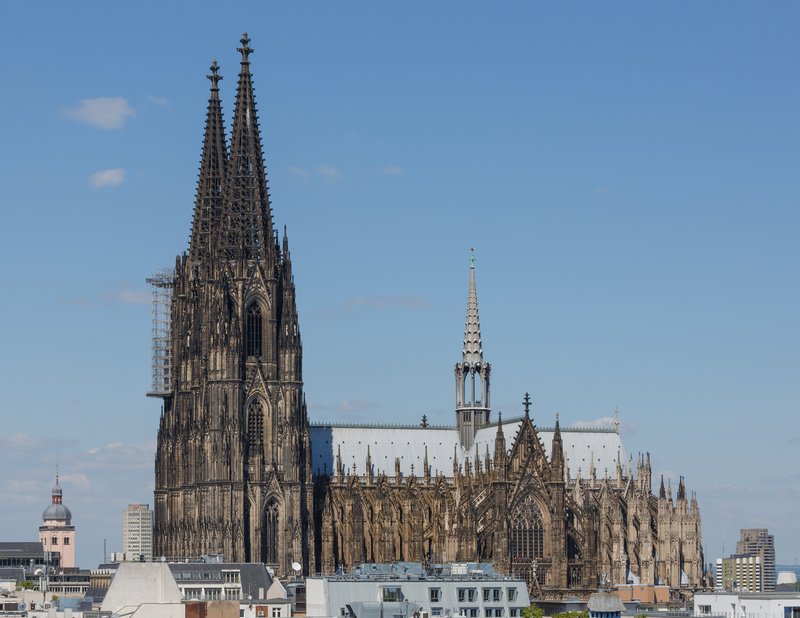 Cologne Cathedral's twin Gothic spires