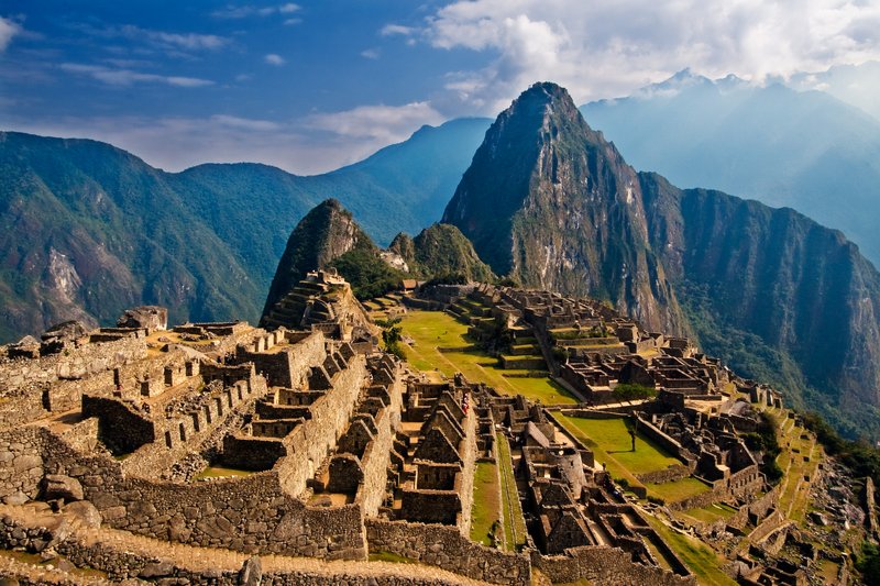 Machu Picchu's terraced Inca citadel set on an Andean ridge