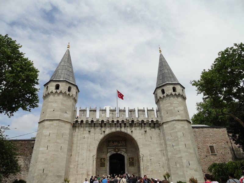 Gate of Salutation entrance towers at Topkapi Palace, Istanbul