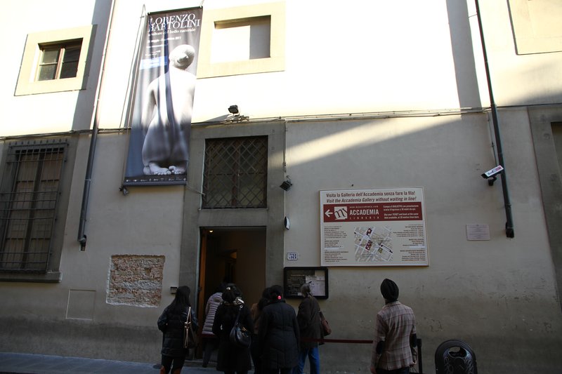 Entrance to the Galleria dell'Accademia, Florence