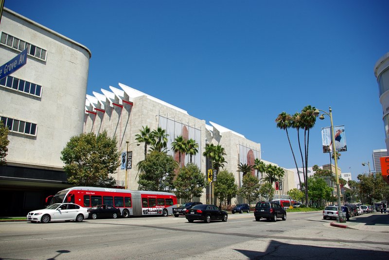 Los Angeles County Museum of Art seen from Wilshire Boulevard