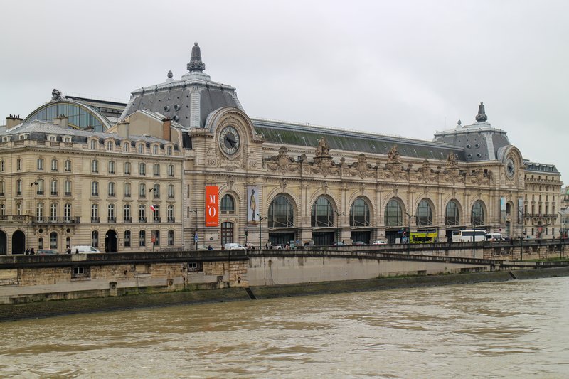 Musée d'Orsay's Beaux-Arts facade, the former Gare d'Orsay railway station, Paris