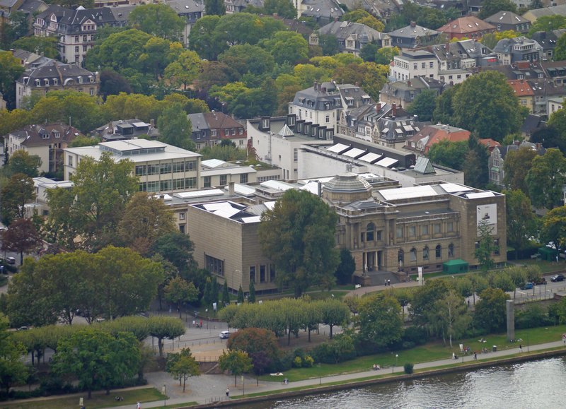 The Städel Museum building on the Museumsufer in Frankfurt