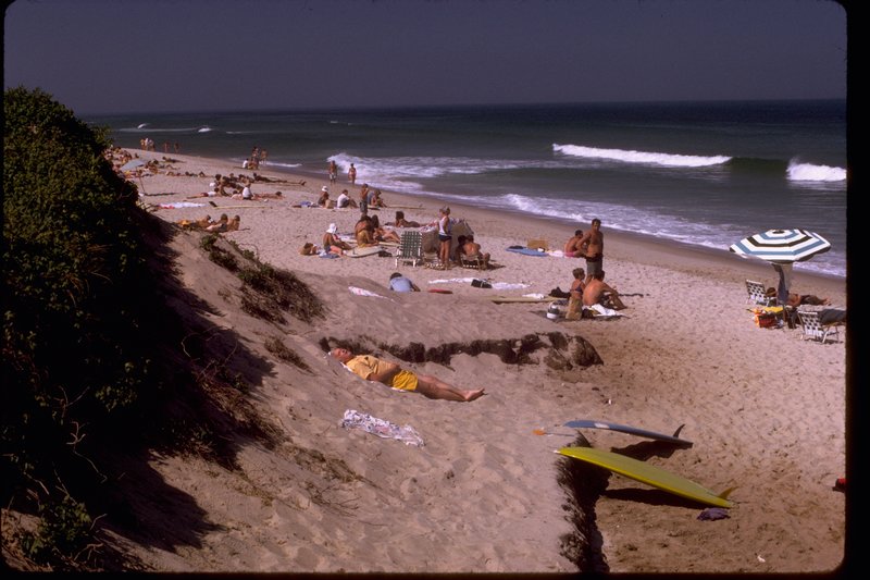 Wide Atlantic beach backed by glacial dunes on the Cape Cod National Seashore