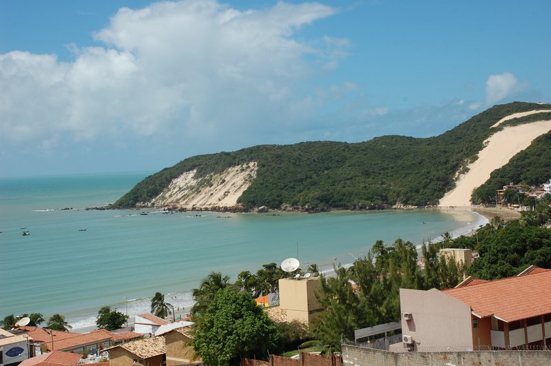 The Morro do Careca dune closing the southern end of Ponta Negra beach in Natal