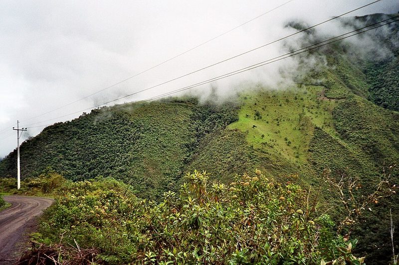 Cloud forest ridges around Mindo on the western Andean slope, Ecuador