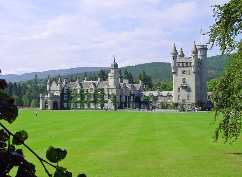 Balmoral Castle, the royal family's Highland estate in Aberdeenshire