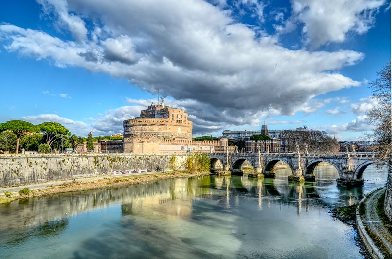 Castel Sant'Angelo on the Tiber in Rome