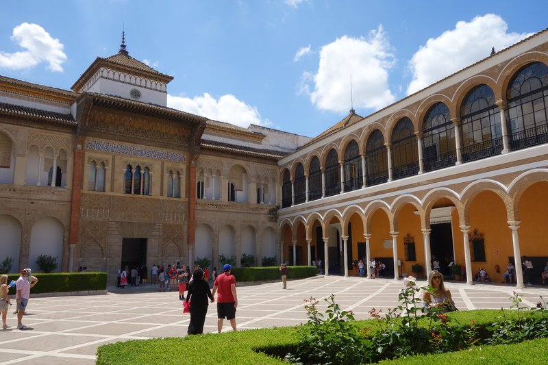 Real Alcázar palace complex in Seville