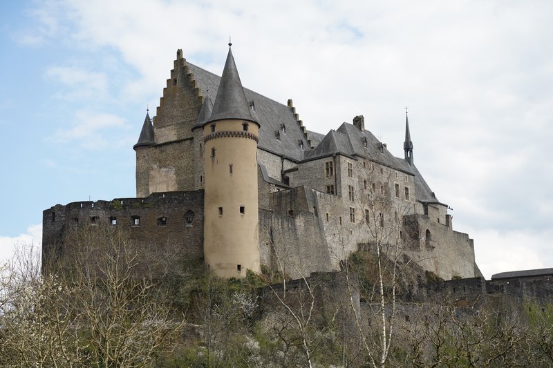 Vianden Castle above the Our River valley