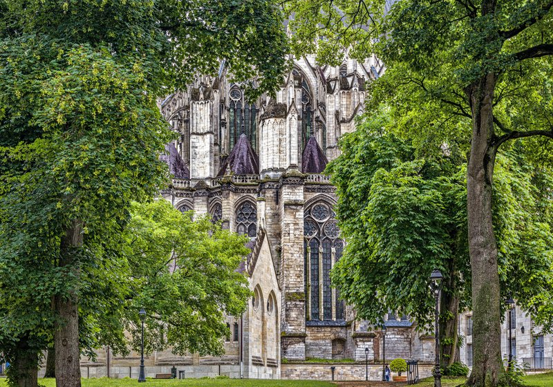 Amiens Cathedral's Gothic west facade