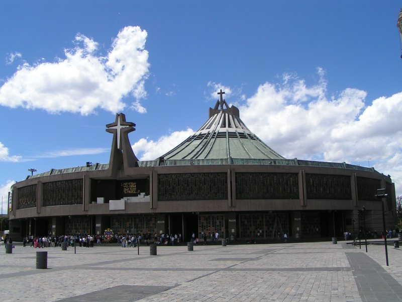The modern Basilica of Our Lady of Guadalupe, Mexico City