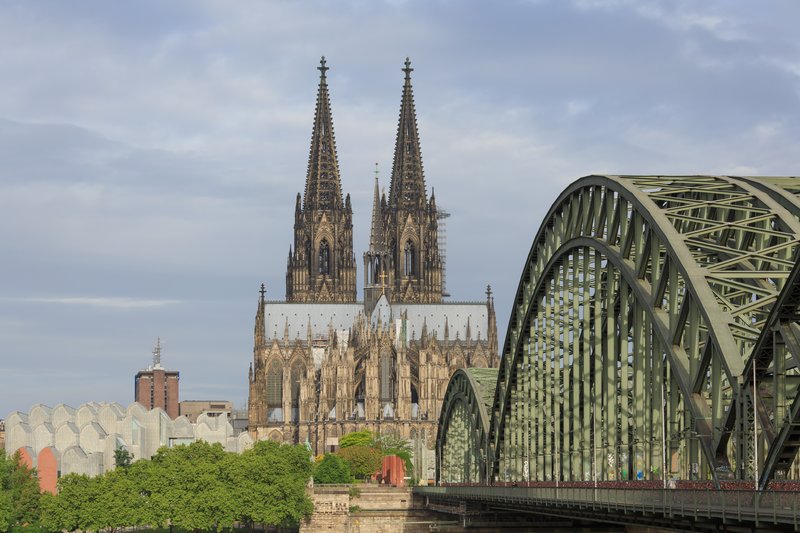 Cologne Cathedral's twin Gothic spires