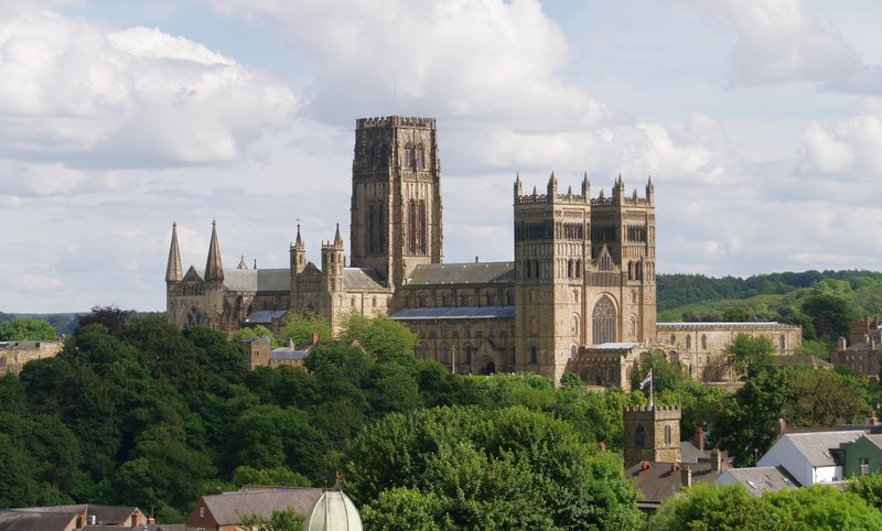 Durham Cathedral's Norman towers above the River Wear
