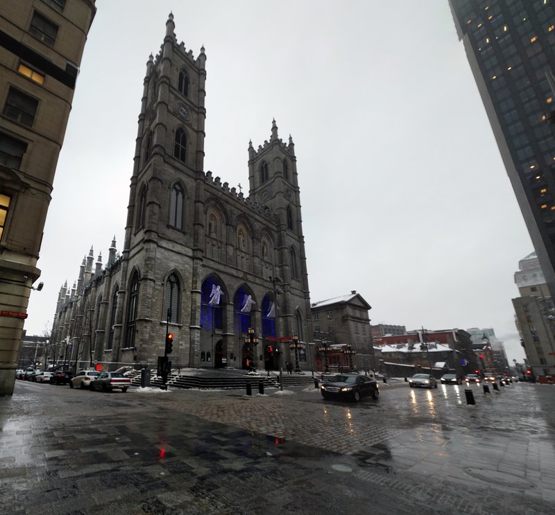 Notre-Dame Basilica exterior in Old Montreal