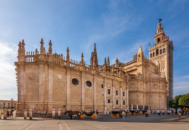 Seville Cathedral with the Giralda bell tower