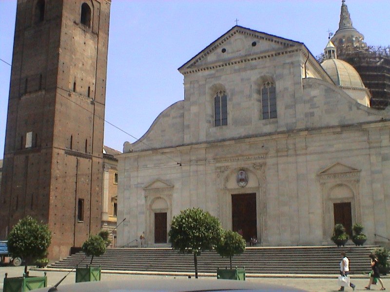 Facade of Turin Cathedral, home of the Shroud