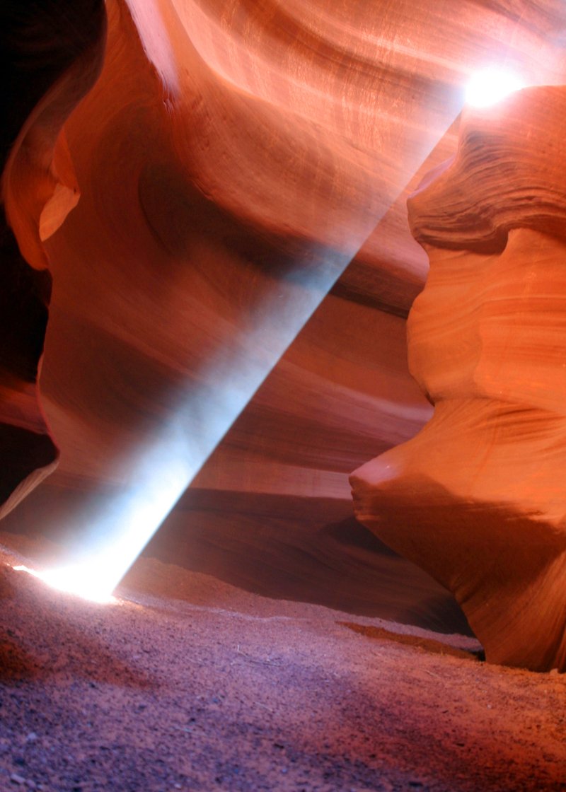 Antelope Canyon's wave-like sandstone slot canyon walls