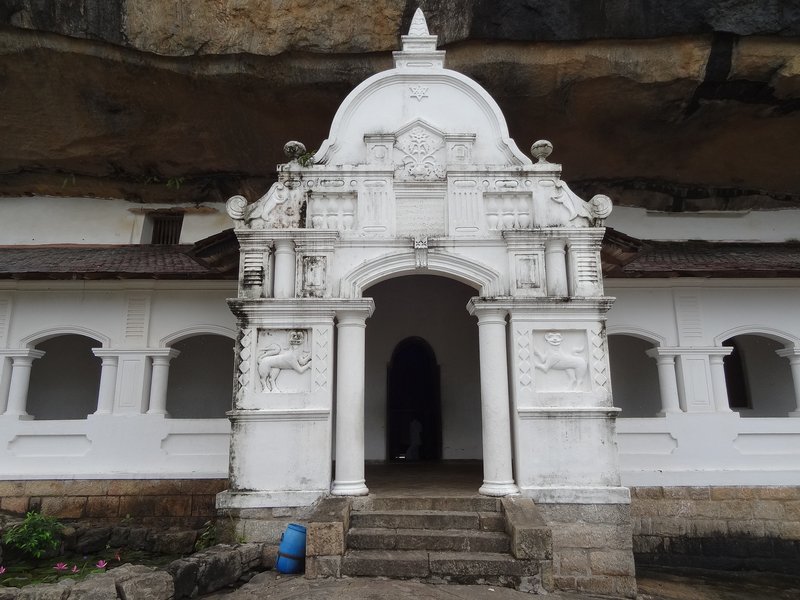Exterior of the Dambulla cave temple complex