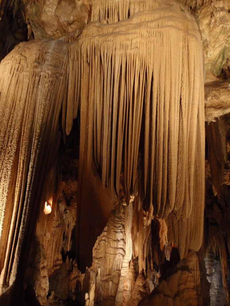 Saracen's Tent flowstone formation inside Luray Caverns