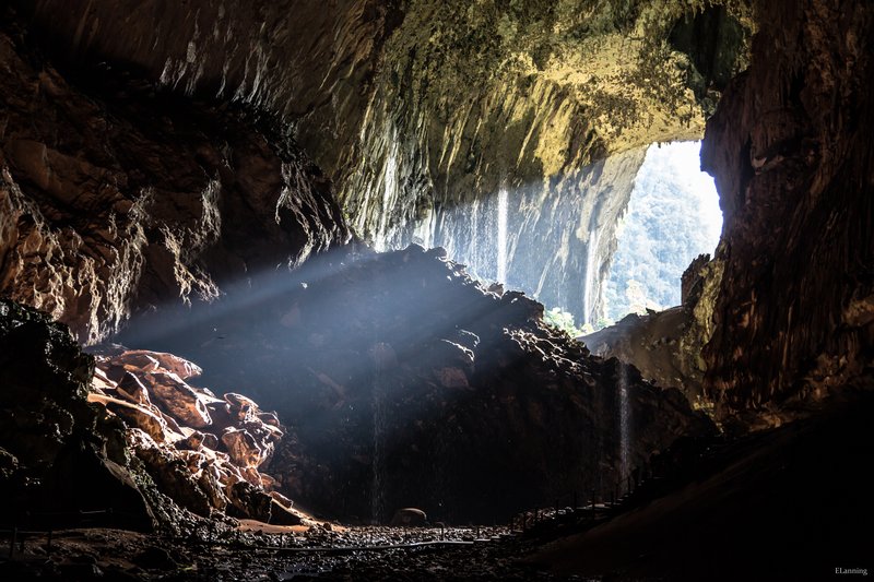 Cave passages in Gunung Mulu National Park, Borneo