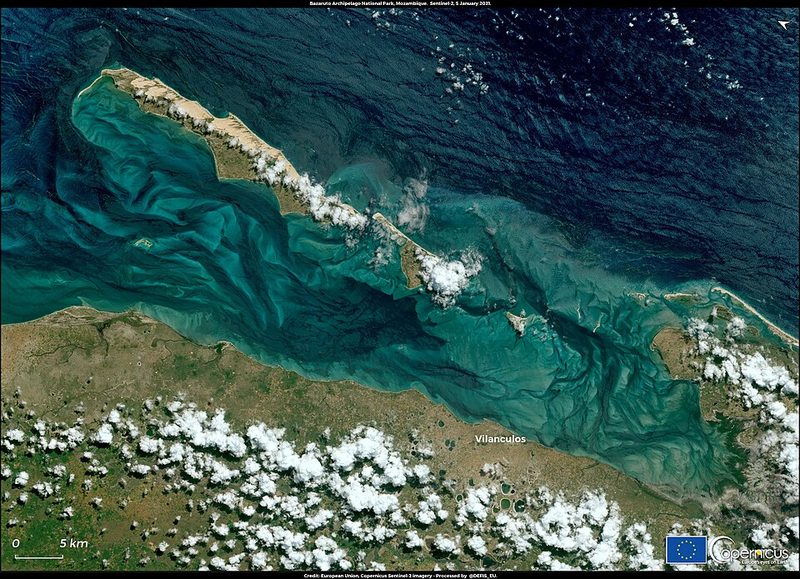 Dune islands and sand banks of the Bazaruto Archipelago, Mozambique