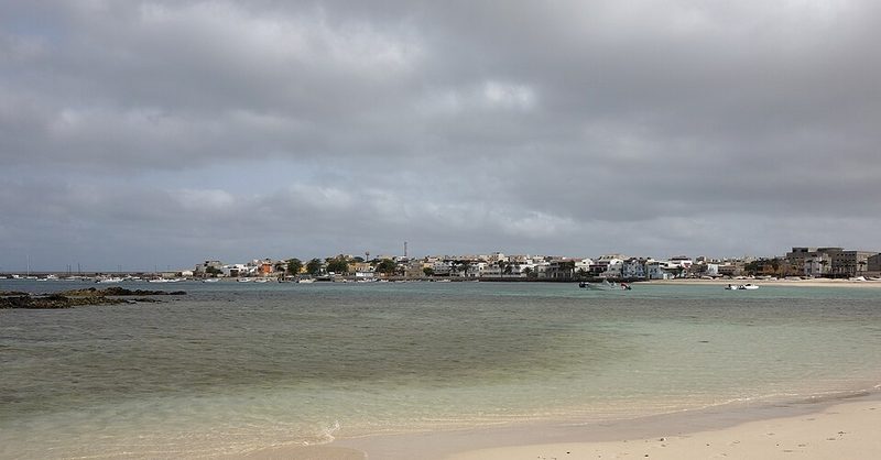 The Atlantic shoreline of Cape Verde
