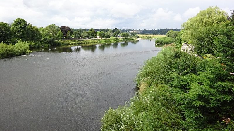 The River Tweed above Kelso in the Scottish Borders
