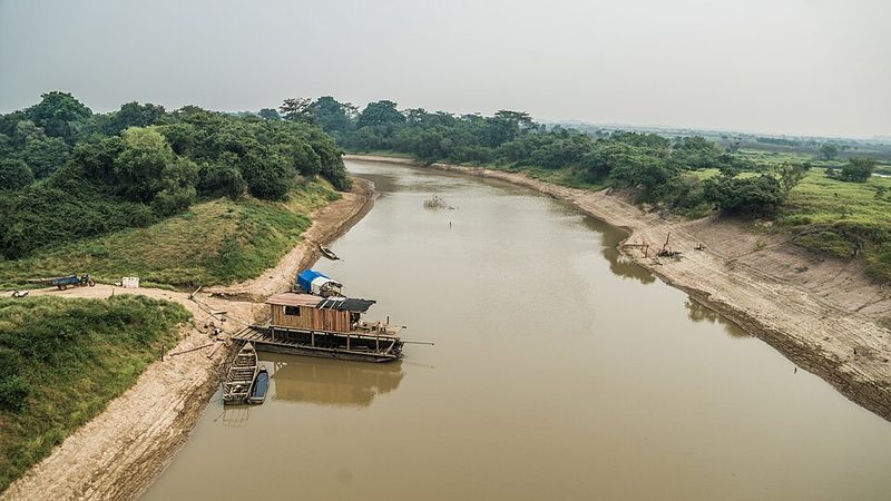 The Tijamuchi River in the Bolivian Beni lowlands