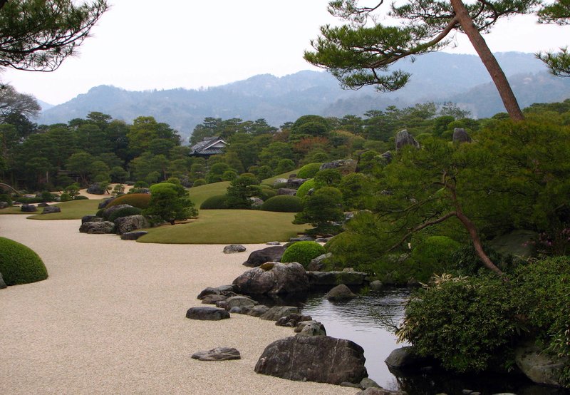 Adachi Museum of Art garden designed to be viewed like a living painting