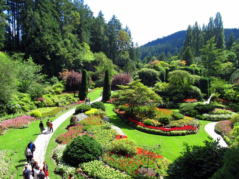 The Sunken Garden at Butchart Gardens, Brentwood Bay